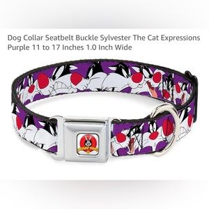 BUCKLE DOWN SYLVESTER LOONEY TOONS COLLAR 11-17inches 1 inch wide